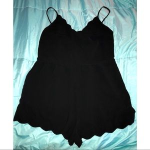 Lush Black Romper